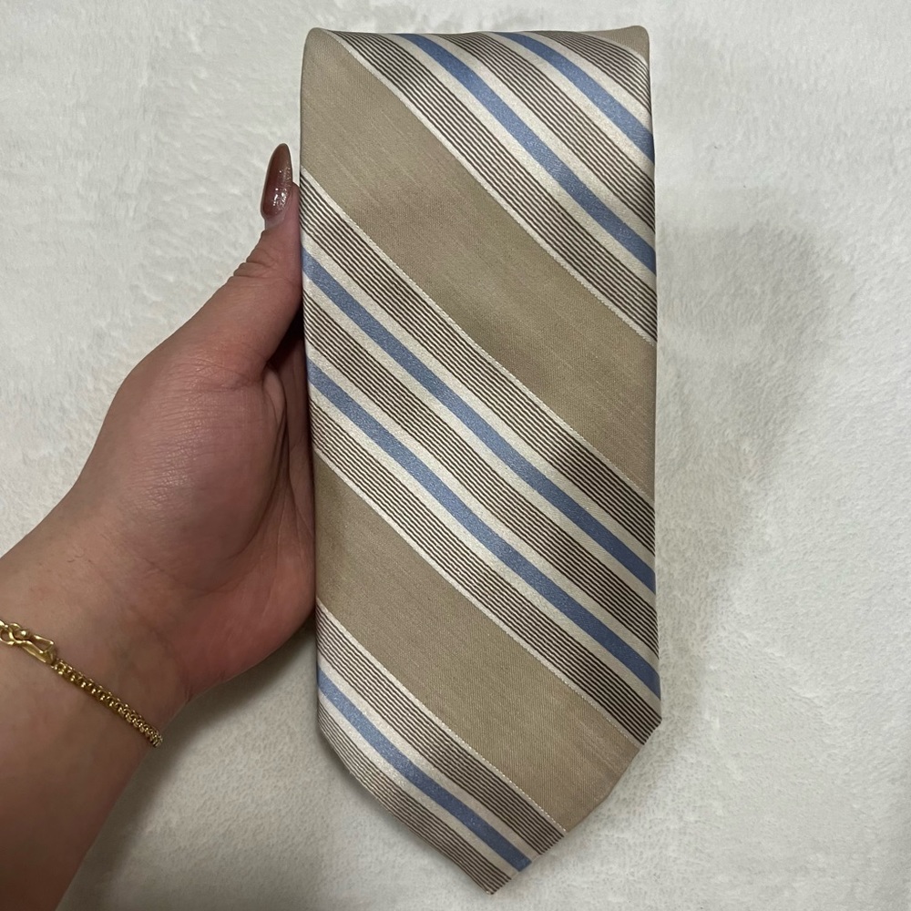 IKE BEHAR NY BEIGE/GREY TIE